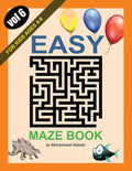 Easy Maze Book for Kids Ages 4-8 - Vol 6: Maze Puzzles Activity Workbook for Children - Paperback