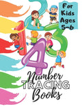 Number Tracing Books For Kids Ages 5-6: Beginner Math Preschool Learning Book with Number Tracing and Matching Activities for 2, 3 and 4 year olds - Paperback