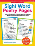 Sight Word Poetry Pages: 100 Fill-In-The-Blank Practice Pages That Help Kids Really Learn the Top High-Frequency Words - Paperback