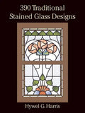 390 Traditional Stained Glass Designs - Paperback
