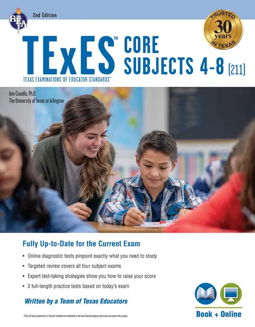 TExES Core Subjects 4-8 (211) Study Guide 2025-2026 - Paperback