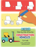 Step-by-step drawing construction vehicles for kids crane, cement mixer, and many more! Ages 5 and up: Fun for boys and girls, PreK, Kindergarten - Paperback
