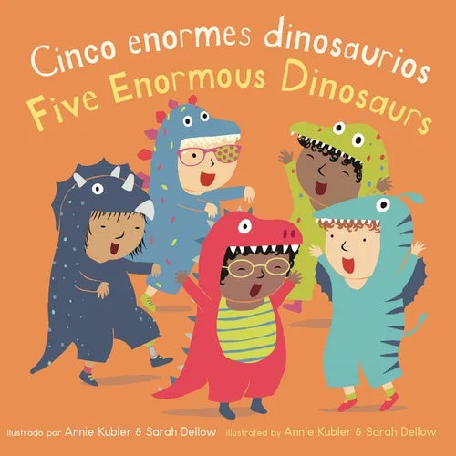 Cinco Pequeños Dinosaurios/Five Enormous Dinosaurs - Board Book