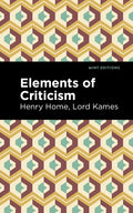 Elements of Criticism - Paperback