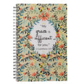 My Grace Is Sufficient Wirebound Notebook for Women - 2 Corinthians 12:9 Bible Verse - Spiral