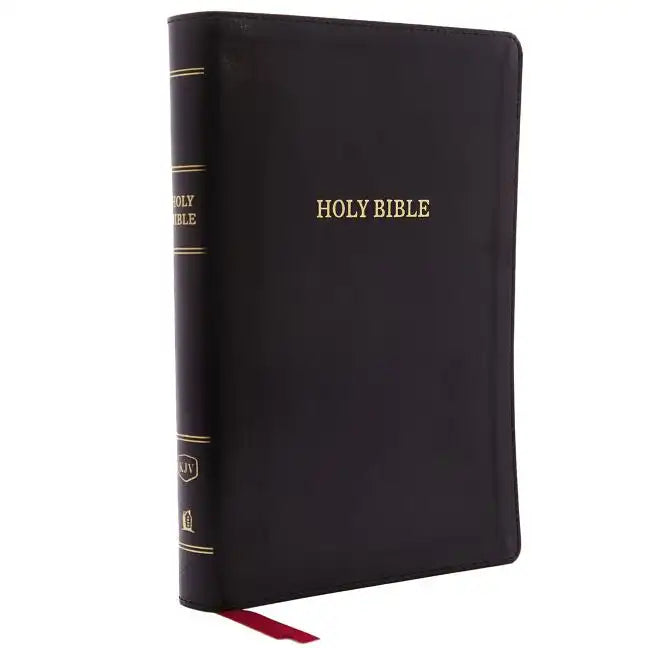 KJV, Deluxe Reference Bible, Giant Print, Imitation Leather, Black, Indexed, Red Letter Edition - Imitation Leather
