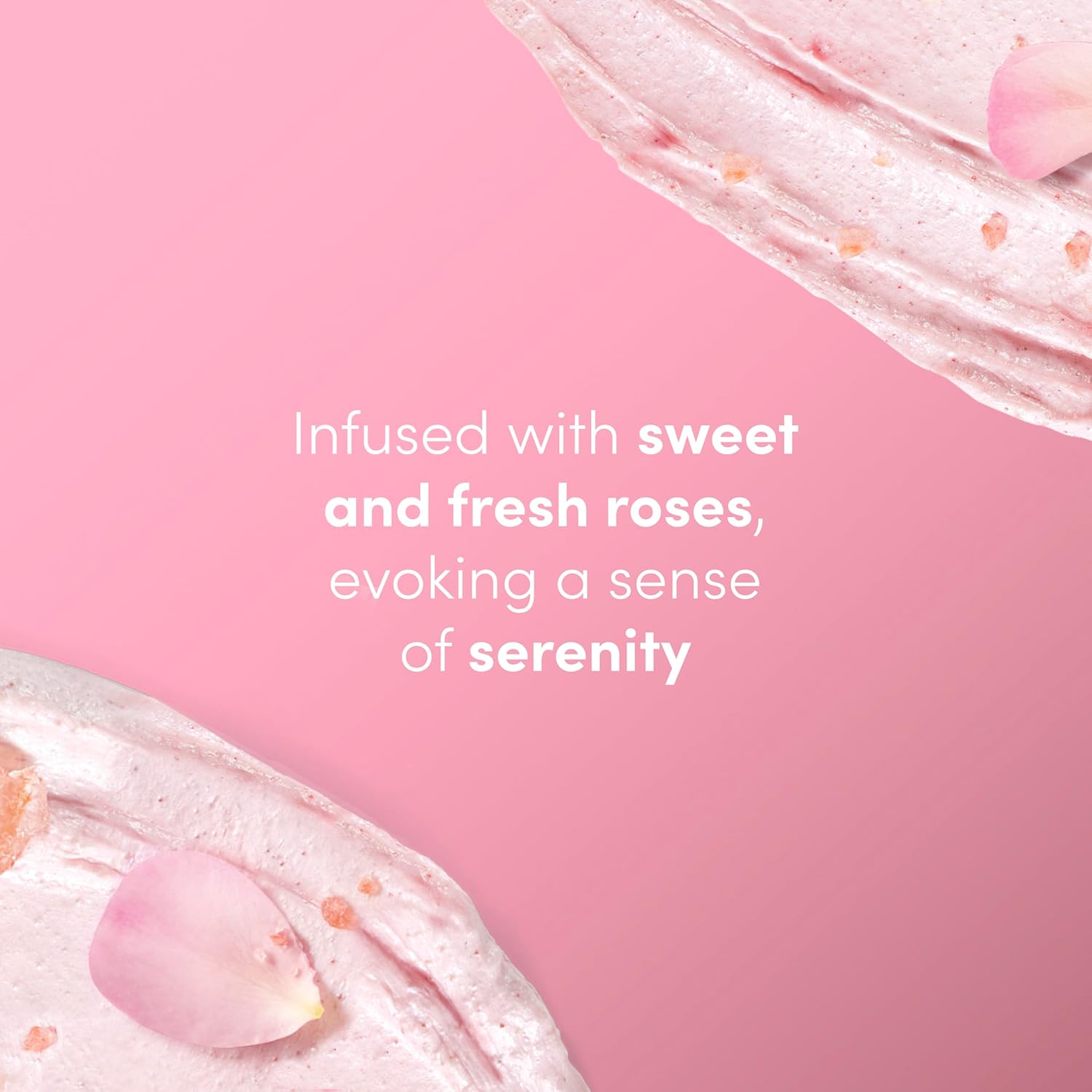 Dove Himalayan Salt & Rose Oil Body Scrub Exfoliates and Deeply Nourishes for Smooth, Radiant Skin 15 oz