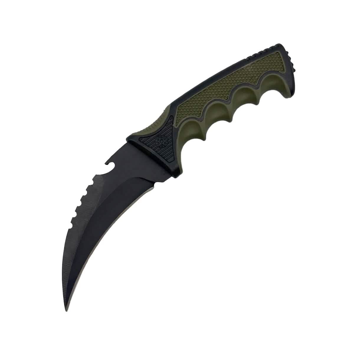 8.5" Karambit Fixed Blade Tactical Knife W/ ABS Holster