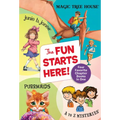 The Fun Starts Here!: Four Favorite Chapter Books in One: Junie B. Jones, Magic Tree House, Purrmaids, and A to Z Mysteries - Paperback