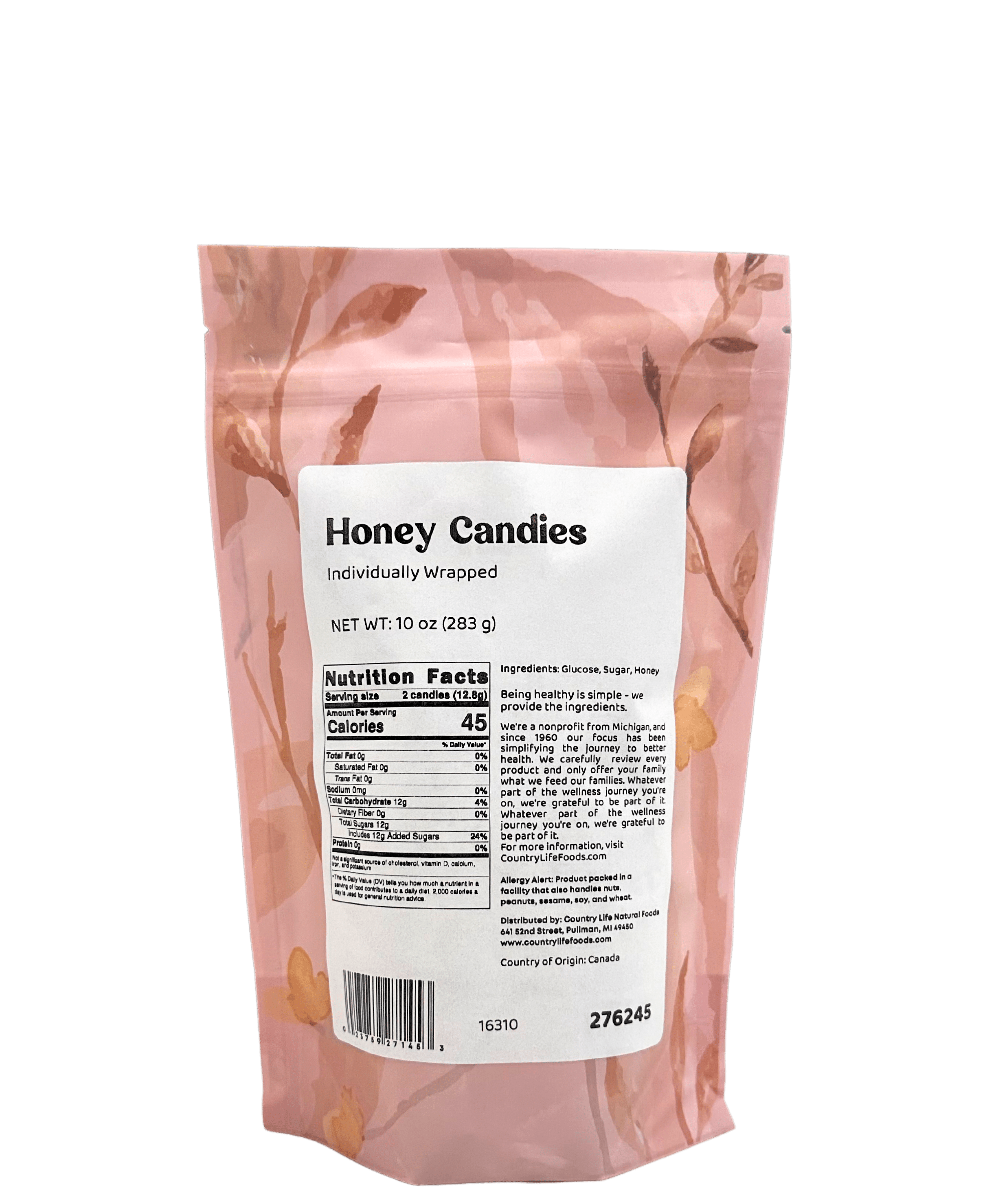Honey Candies, Individually Wrapped