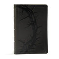 KJV Large Print Personal Size Reference Bible, Charcoal Leathertouch Indexed - Imitation Leather