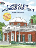 Homes of the American Presidents Coloring Book - Paperback