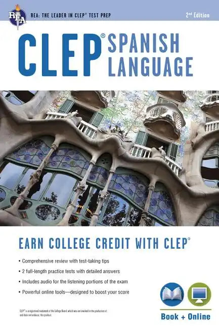 Clep(r) Spanish Language: Levels 1 and 2 (Book + Online) - Paperback