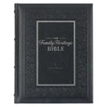 NLT Family Heritage Bible, Large Print Family Devotional Bible for Study, New Living Translation Holy Bible Faux Leather Hardcover, Additional Interac - Leather