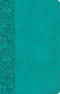 NASB Large Print Personal Size Reference Bible, Teal Leathertouch, Indexed - Imitation Leather