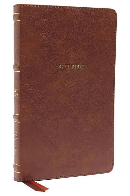 Nkjv, Thinline Bible, Leathersoft, Brown, Red Letter Edition, Comfort Print: Holy Bible, New King James Version - Imitation Leather