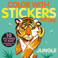 Color with Stickers: Jungle: Create 10 Pictures with Stickers! - Paperback