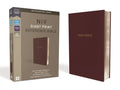 NIV, Reference Bible, Giant Print, Leather-Look, Burgundy, Red Letter Edition, Comfort Print - Imitation Leather