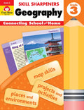 Skill Sharpeners: Geography, Grade 3 Workbook - Paperback