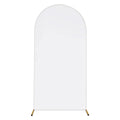 Arch Backdrop Stand Cover 3.28x6.56FT White Spandex Fitted Wedding Arch Cover Elastic Double-Sided Background Covering for Birthday Party Ceremony Dec
