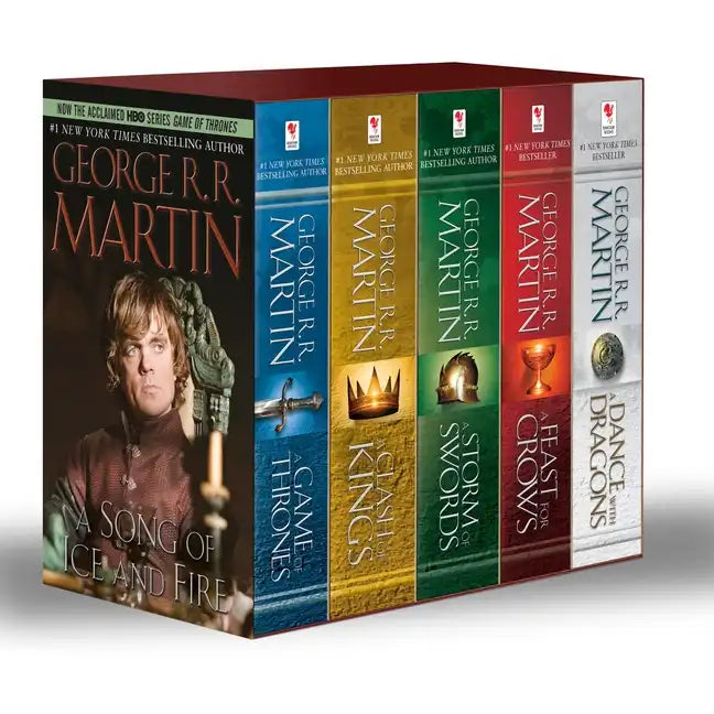 George R. R. Martin's a Game of Thrones 5-Book Boxed Set (Song of Ice and Fire Series): A Game of Thrones, a Clash of Kings, a Storm of Swords, a Feas - Boxed Set
