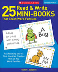 25 Read & Write Mini-Books: That Teach Word Families - Paperback