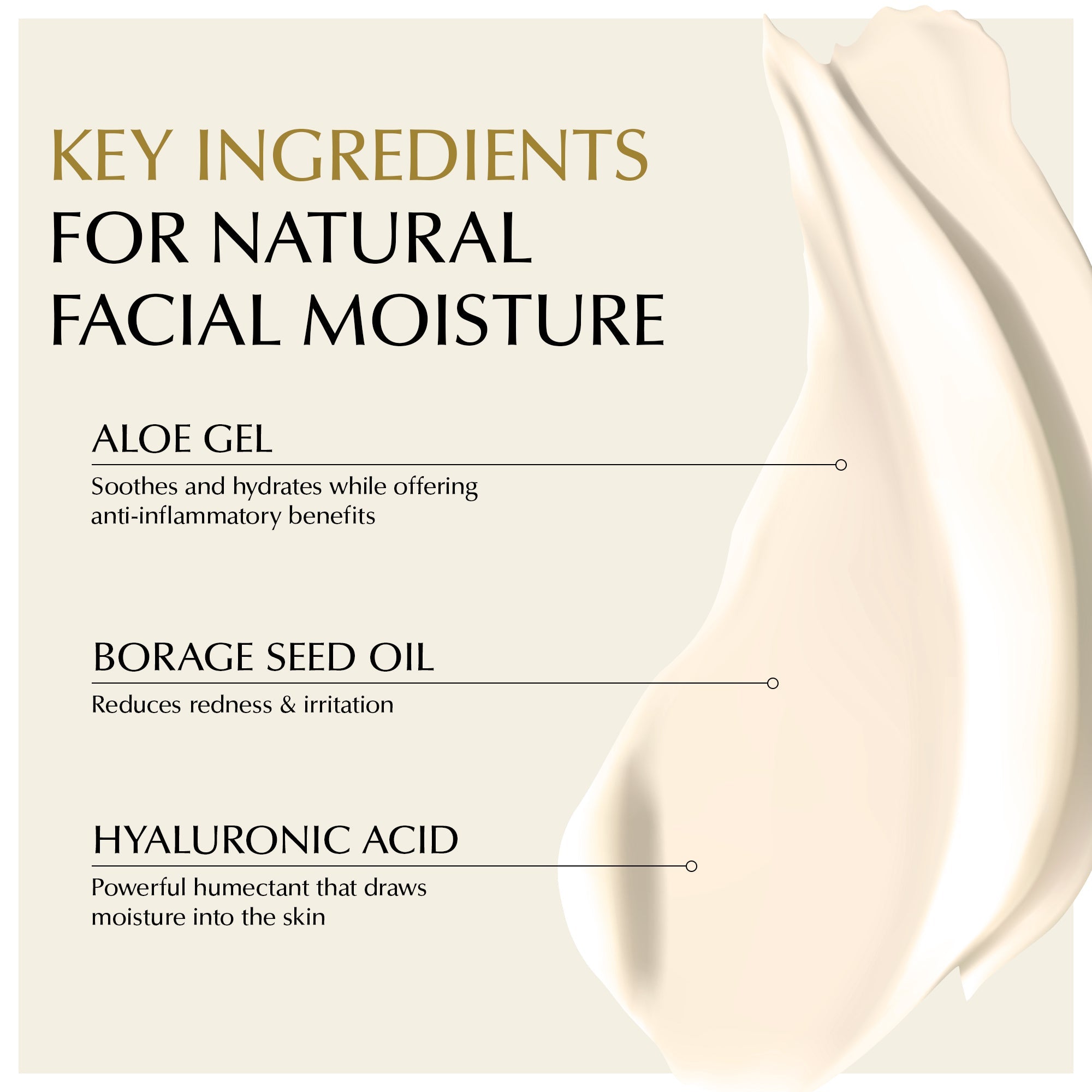 Lightweight Face Moisturizer for Sensitive & Dry Skin – Calming & Hydrating