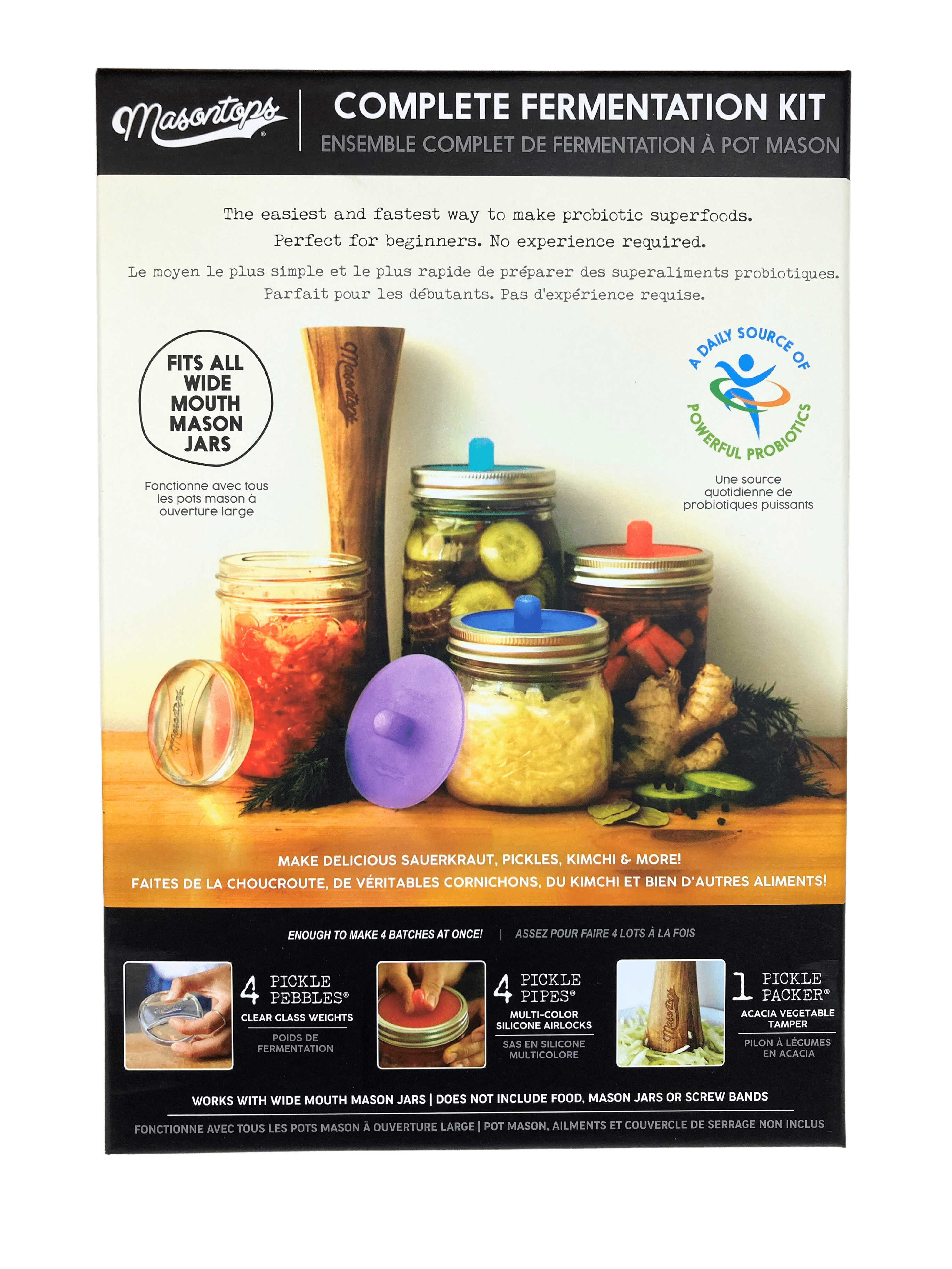 Fermentation Kits and Supplies, Masontops