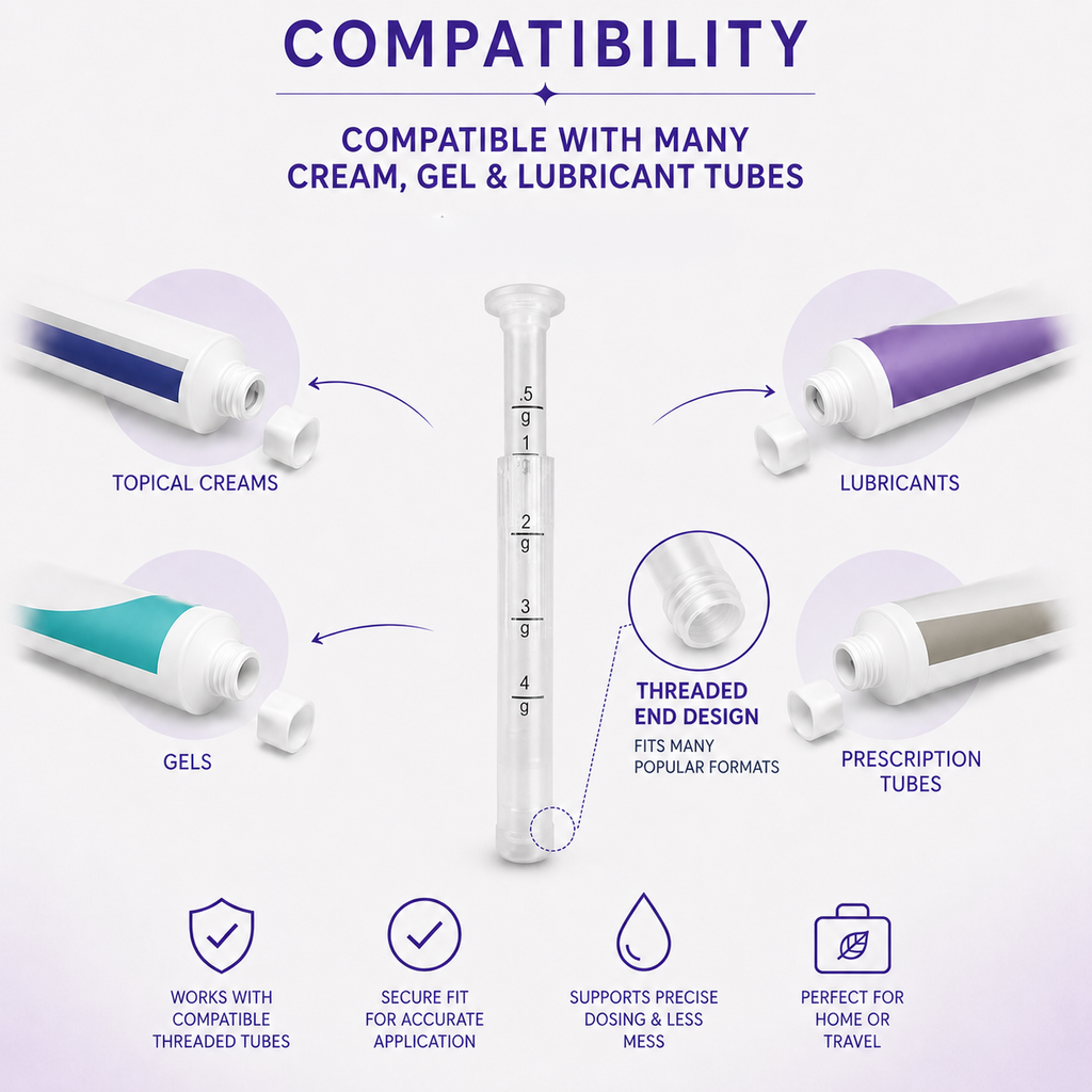 Disposable Vaginal Cream Applicators  for Premarin, Estace & many others (15ct)