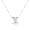 Micro-Pave Initial X Pendant
