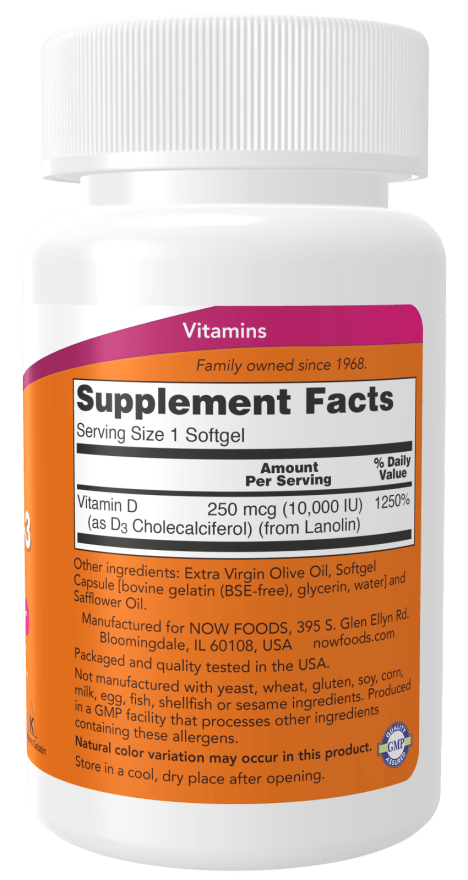 Vitamin D-3 10,000 IU High Potency