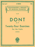24 Exercises, Op 37: Schirmer Library of Classics Volume 328 Violin Method - Paperback
