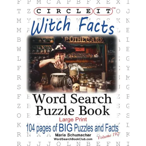 Circle It, Witch Facts, Word Search, Puzzle Book - Paperback