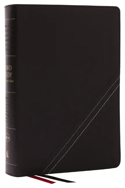 Nkjv, Word Study Reference Bible, Bonded Leather, Black, Red Letter, Comfort Print: 2,000 Keywords That Unlock the Meaning of the Bible - Bonded Leather