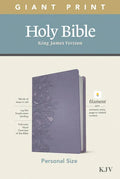 KJV Personal Size Giant Print Bible, Filament Enabled Edition (Leatherlike, Peony Lavender) - Imitation Leather