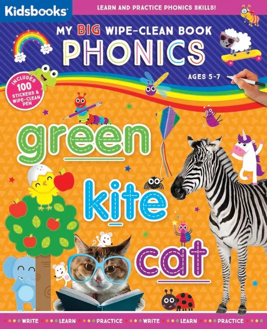 My Big Wipe-Clean Book: Phonics - Spiral