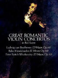 Great Romantic Violin Concertos in Full Score - Paperback