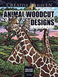 Creative Haven Deluxe Edition Animal Woodcut Designs Coloring Book - Paperback