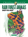 Creative Haven Rain Forest Animals Dot-To-Dot - Paperback