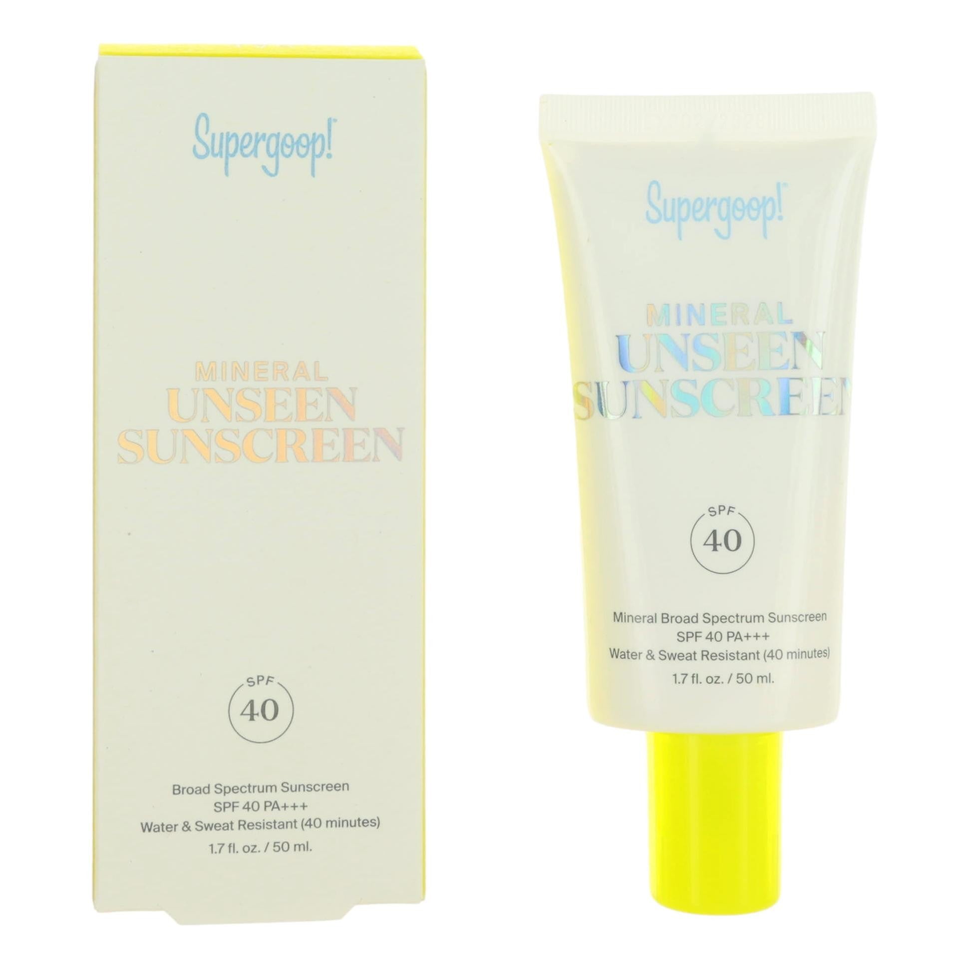 Supergoop Mineral Unseen Sunscreen, 1.7oz Sunscreen SPF40