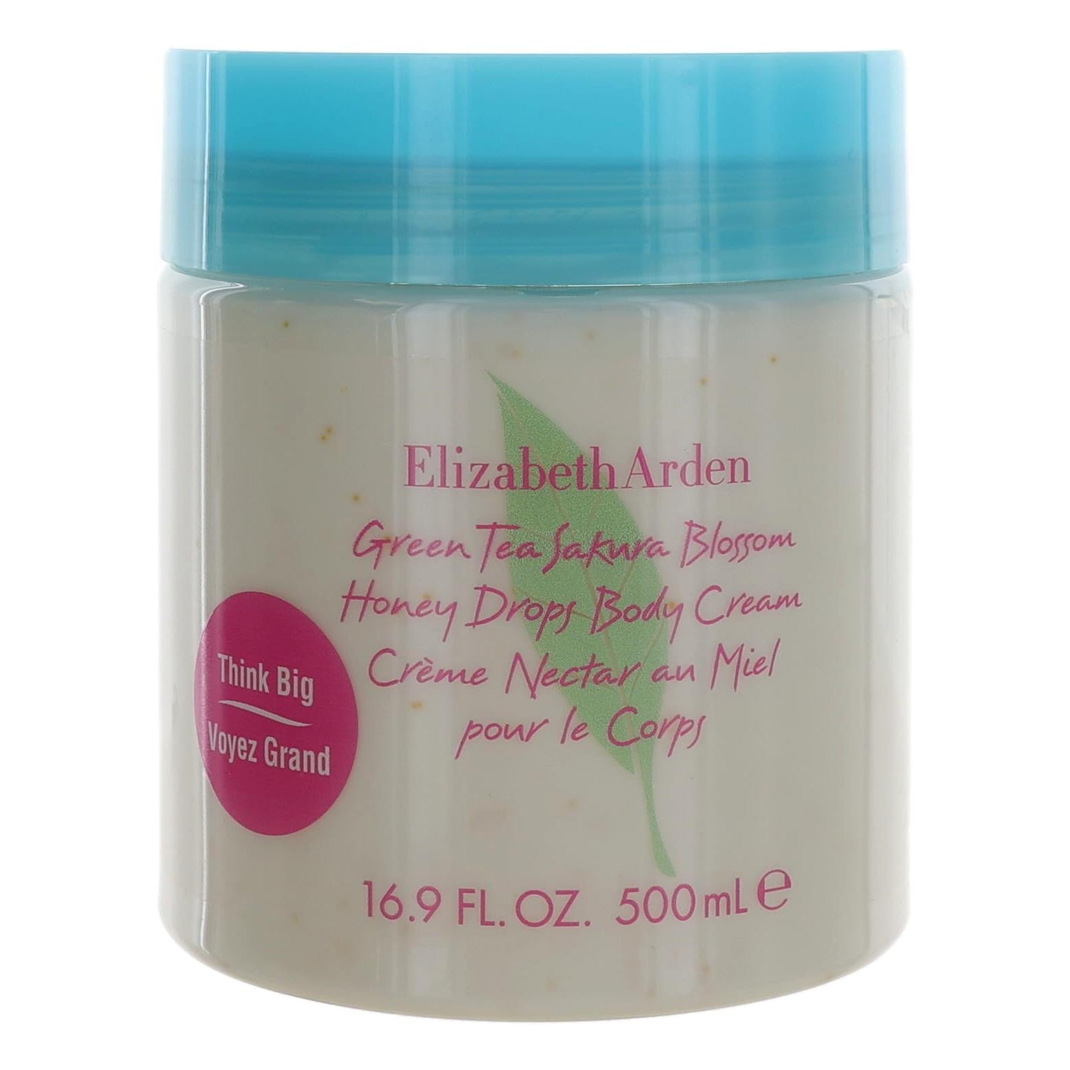Green Tea Sakura Blossom, 16.9oz Honey Drops Body Cream women