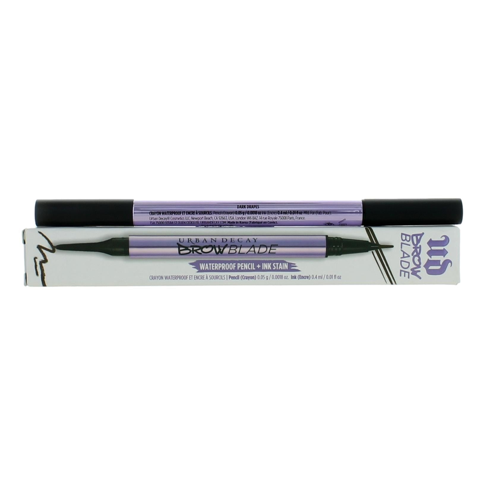 Urban Decay Brow Blade, .01 oz Waterproof Pencil & Ink Stain- Dark Drapes