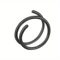 Stainless Steel Double Helix Nose Ring – 14K Gold Plated Hot Style Piercing Jewelry for Women