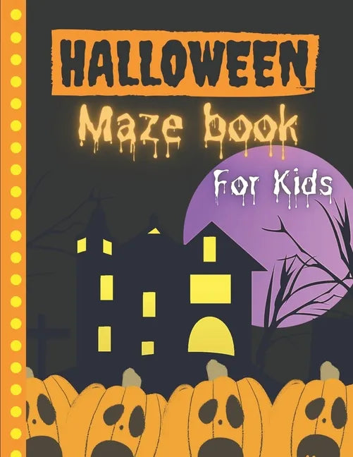 Halloween Maze Book For Kids - Paperback