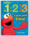 Sesame Street: 1 2 3 Count with Elmo!: A Look, Lift & Learn Book - Board Book