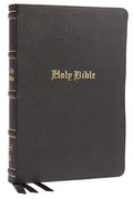 KJV Holy Bible: Large Print Thinline, Black Genuine Leather, Red Letter, Comfort Print: King James Version - Leather