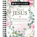 Brain Games - Words of Jesus Word Search Puzzles (320 Pages) - Spiral
