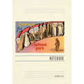 Vintage Lined Notebook Greetings from Yosemite National Park - Paperback