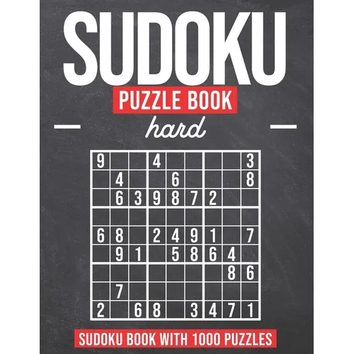 Sudoku Puzzle Book Hard: Sudoku Puzzle Book with 1000 Puzzles - Hard - For Adults and Kids - Paperback