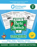 The Parts of Speech Workbook, Grade 4 - Paperback